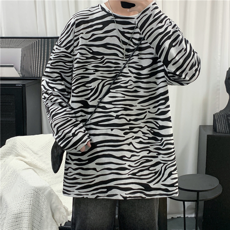 Spring round neck long sleeve T-shirt sweater