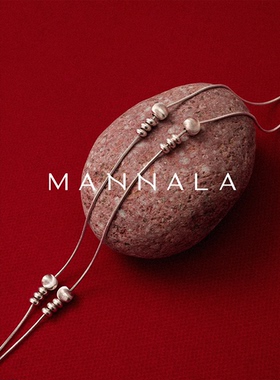MANNALA丨925纯银蛇骨抽拉项链极简通勤百搭小众毛衣链 Q0183