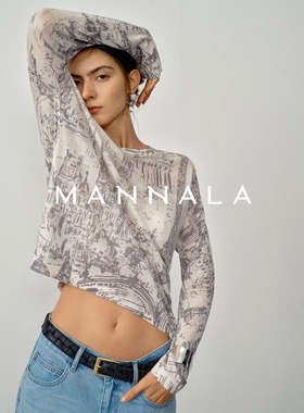 MANNALA丨“时装周”松弛感铁搭超柔轻薄水溶羊毛针织衫 Q4482