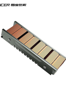 TEUCER M.2固态硬盘散热器NVME2280SSD纯铜鳍片散热马甲m2散热片