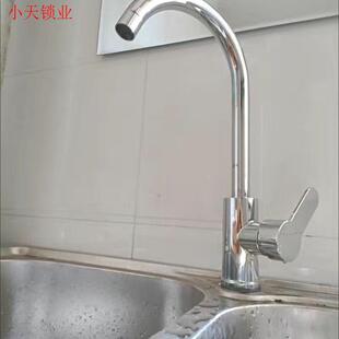 304不锈钢水槽厨房水龙头冷热家用洗衣洗碗池单冷洗菜盆洗脸面.