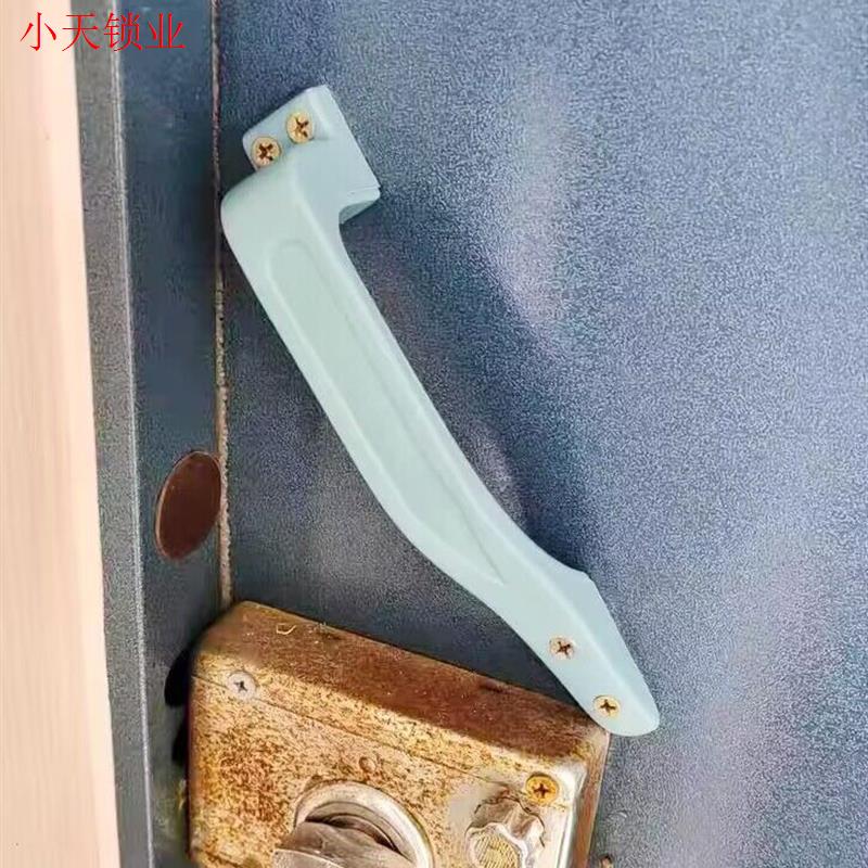 老式门拉手 盼防盗门把手 盼外装门自动锁塑料拉手大门家用.