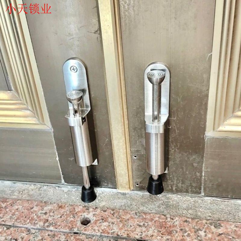 玻璃门固定脚踩脚踩门吸旋转门锁随意停定位任意门阻入户门门碰.