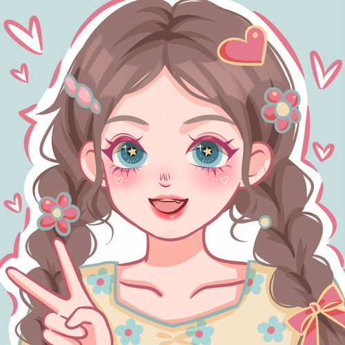 鸭鸭风手绘卡通头像修改满意为止