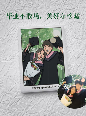 陶瓷Q版来图定制冰箱贴纪念礼品
