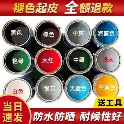 红色油漆小瓶桶装枣红铁红紫红大红色金属消防管道自喷防锈漆小桶