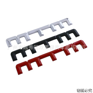 饰车标叶子板车贴标 MTM车身贴装 适用于大众改装 MTM金属尾标车贴