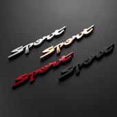 改装 车贴 金属sport车标 汽车个性 运动车身贴尾标装 饰贴划痕贴标