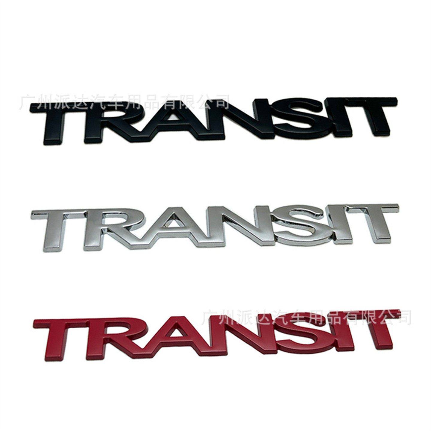 TRANSIT车标适用于江铃全顺新世代改装金属英文TRANSIT车尾箱贴标