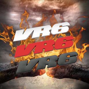 迈腾 高尔夫6 VR6车贴 速腾 金属贴 车标 POLO VR6 大众