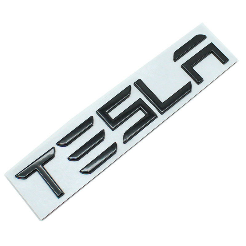 适用于MODEL3 S X Y后尾标 TESLA金属车贴 TESLA英文字母标