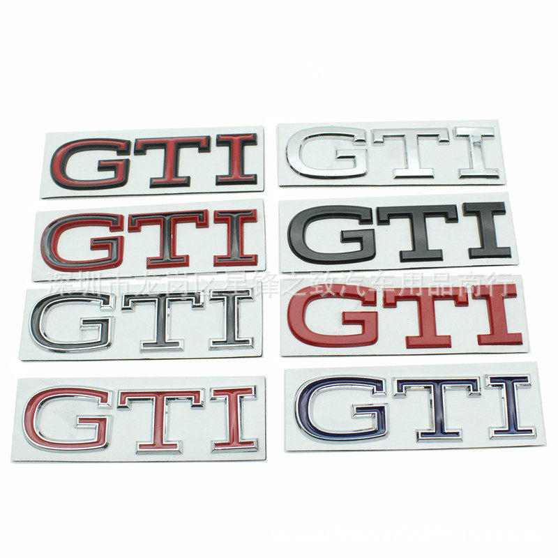 GTI贴标车标大众金属车身贴