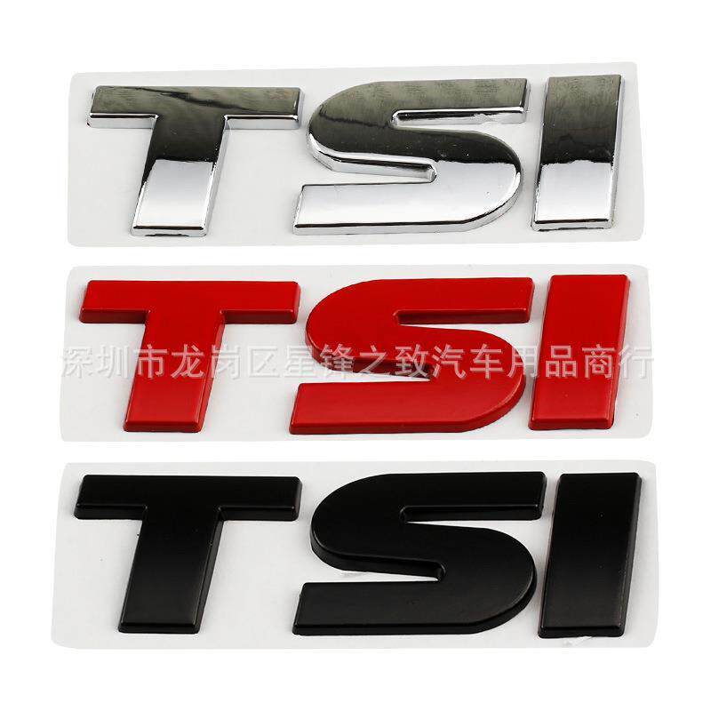 TSI字母车贴适用于大众捷