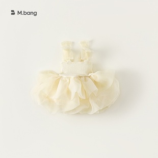 邦选童装儿童演出服公主蝴蝶结网纱裙女童连衣裙小童黑色蓬蓬裙