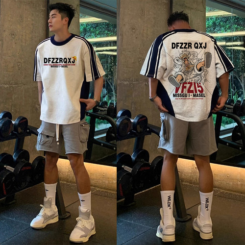 日系潮牌路飞重磅纯棉短袖T恤