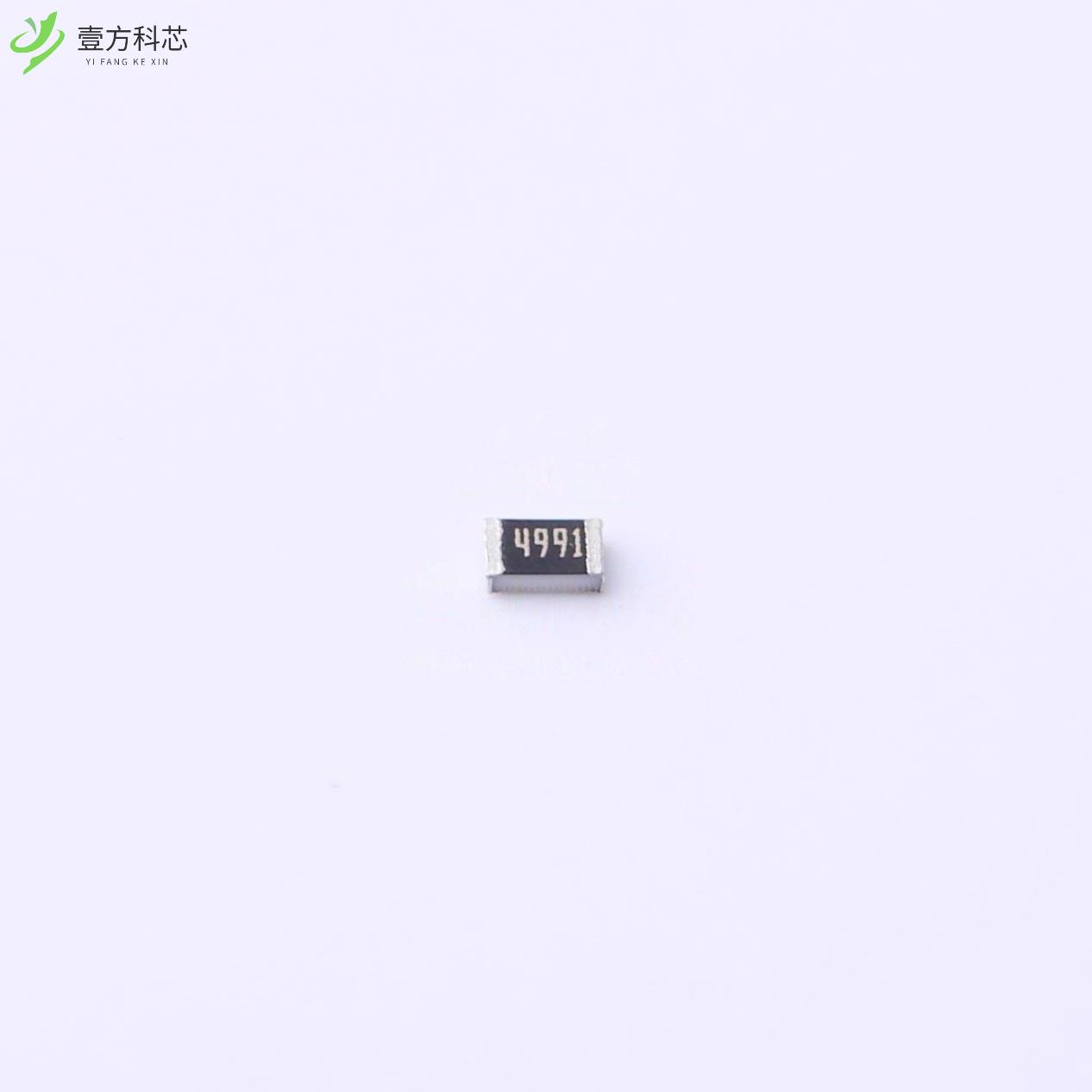 原厂原装HoAR0805-1/8W-4.99KR-1%-TCR10 4.99kΩ ±