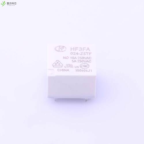 原厂原装HF3FA/024-ZSTF 功率继电器 10A SPDT 24V