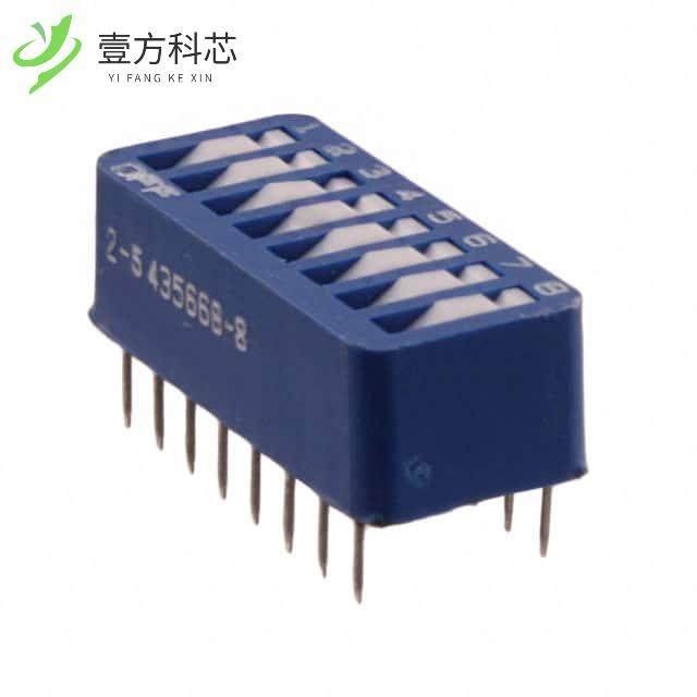 原厂原装2-435668-8 SWITCH ROCKER DIP SPST 60MA