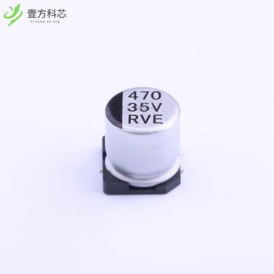 正品 RVE1V471M1010 电容器║470uF ±20% 35V