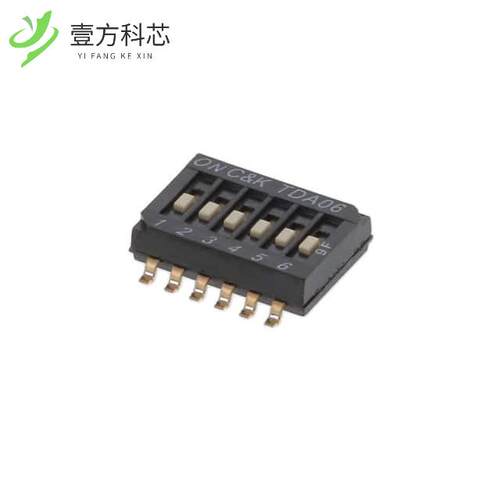 原厂原装TDA06H0SB1 SWITCH SLIDE DIP SPST 25MA