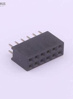 原厂原装DS1023-2*6SF11 2.54mm 2x6P 黑色，镀全金