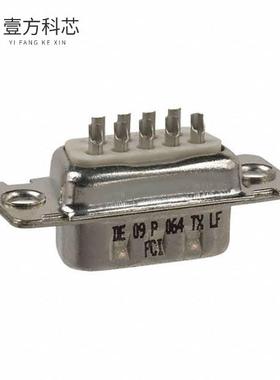 原厂原装DE09P064TXLF CONN D-SUB PLUG 9POS SLDR