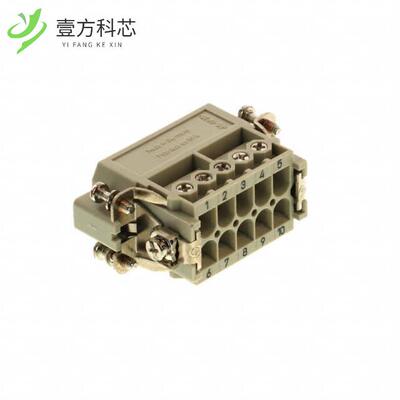 原厂原装09200102612 INSERT MALE 10POS+1GND SCR