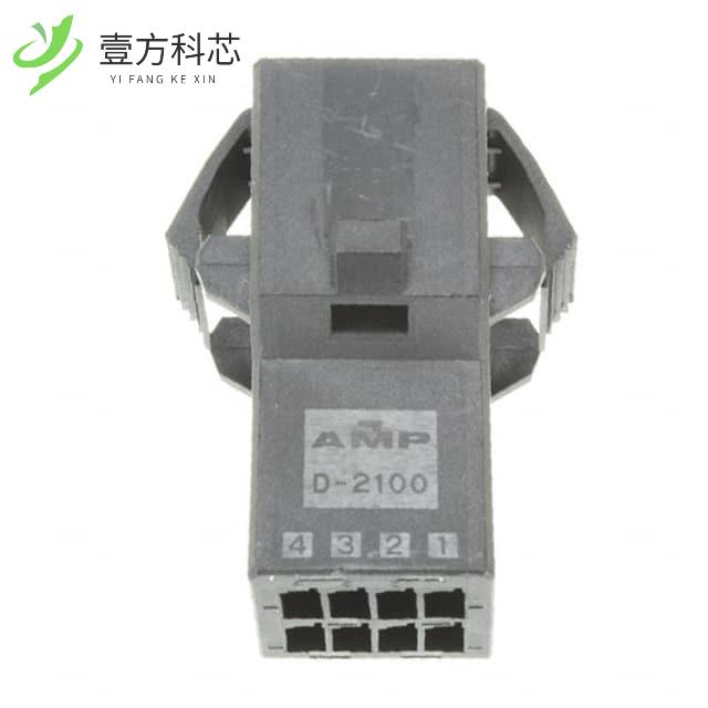 正品 1-1318114-4连接器║CONN HOUSING TAB 8POS KEY-