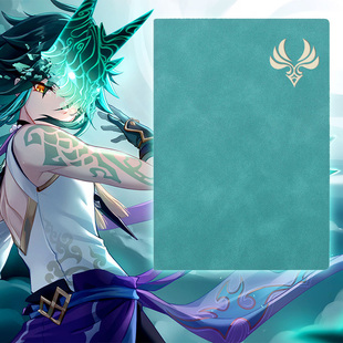 原神周边记事本皮质动漫游戏二次元手账魈公子万叶帝钟离温迪胡桃