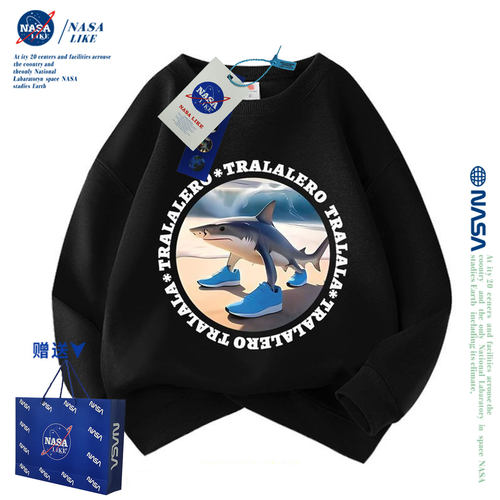 NASA联名山海经ai2025新款男女童儿童潮酷卫衣春秋装学生新款上衣