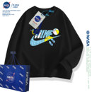 NASA联名潮牌男童卫衣秋冬新款 中大童女童儿童上衣加绒加厚亲子装