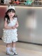 110 120码 25年夏季 新款 女童绝绝子重工纯棉蛋糕连衣裙生日裙