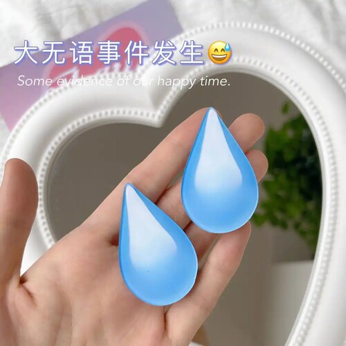 emoji流汗无语搞怪刘海侧边夹