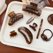 大号抓夹女无痕醋酸发夹后脑勺盘头发夹子新款 高级感南瓜头饰发卡