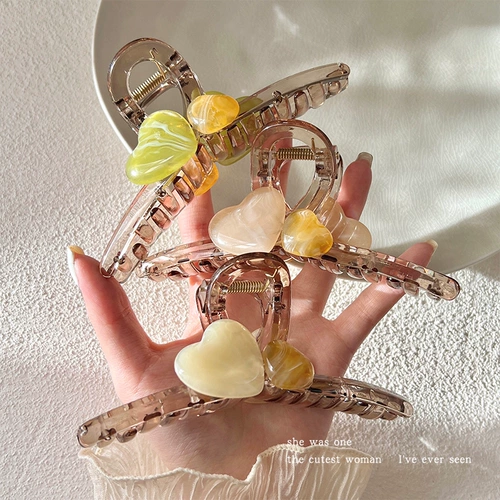 Большая акриловая заколка-крабик, заколка для волос, акула, шпильки для волос, аксессуар для волос