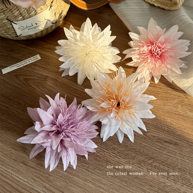 纯欲风海葵花朵发夹女甜美头花