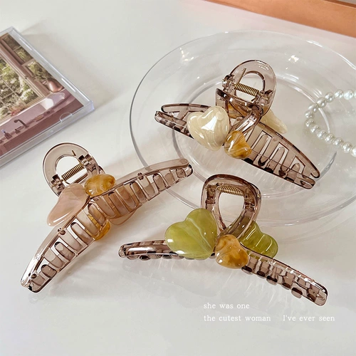 Большая акриловая заколка-крабик, заколка для волос, акула, шпильки для волос, аксессуар для волос