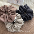 秋冬简约大号软糯甜美大肠发圈女皮套头绳橡皮筋发饰头花发绳头饰