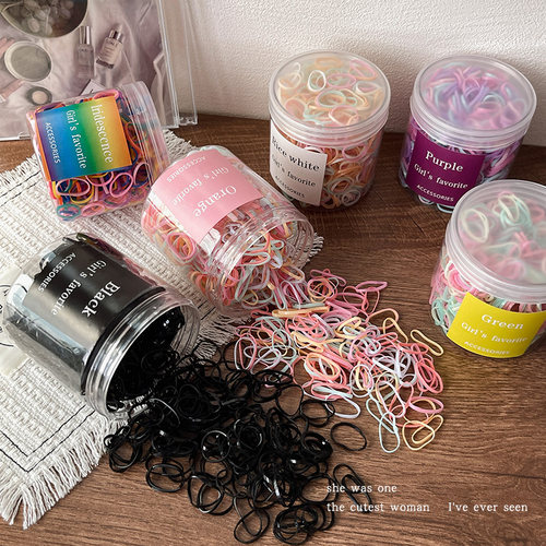 多巴胺彩色橡皮筋发绳女