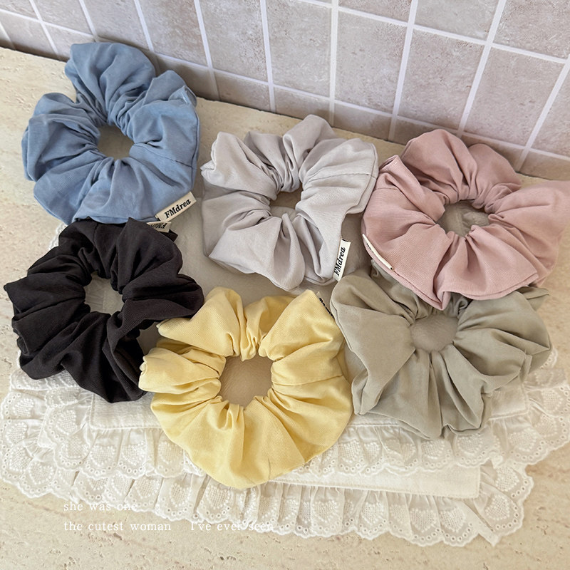 韩系奶油色蓬松大肠发圈女低丸子头绳马尾发绳头花扎头发皮筋头饰,饰品/流行首饰/时尚饰品新,发饰,淘宝优惠券,粉丝福利购,淘宝优惠卷
