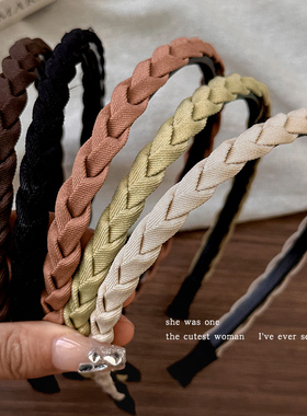 麻花发箍女2026新款洗脸专用防滑碎发发带头箍高颅顶发捆发卡头饰