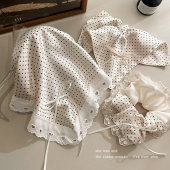 波点蝴蝶结大肠发圈女2025新款 高端头绳网红皮套橡皮筋发绳头饰品