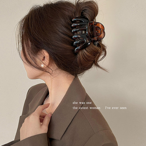 玳瑁南瓜夹大号发夹女2024新款