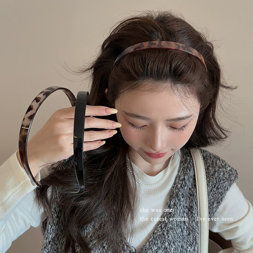 复古玳瑁色气质眼镜发箍女