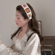 田园风碎花针织刘海贴发箍女碎发整理发带甜美头箍洗脸发卡头饰品