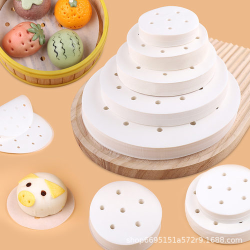 蒸馍馍做馒头的垫子包子饺子不粘垫纸食用级蒸笼纸防粘18cm15单个