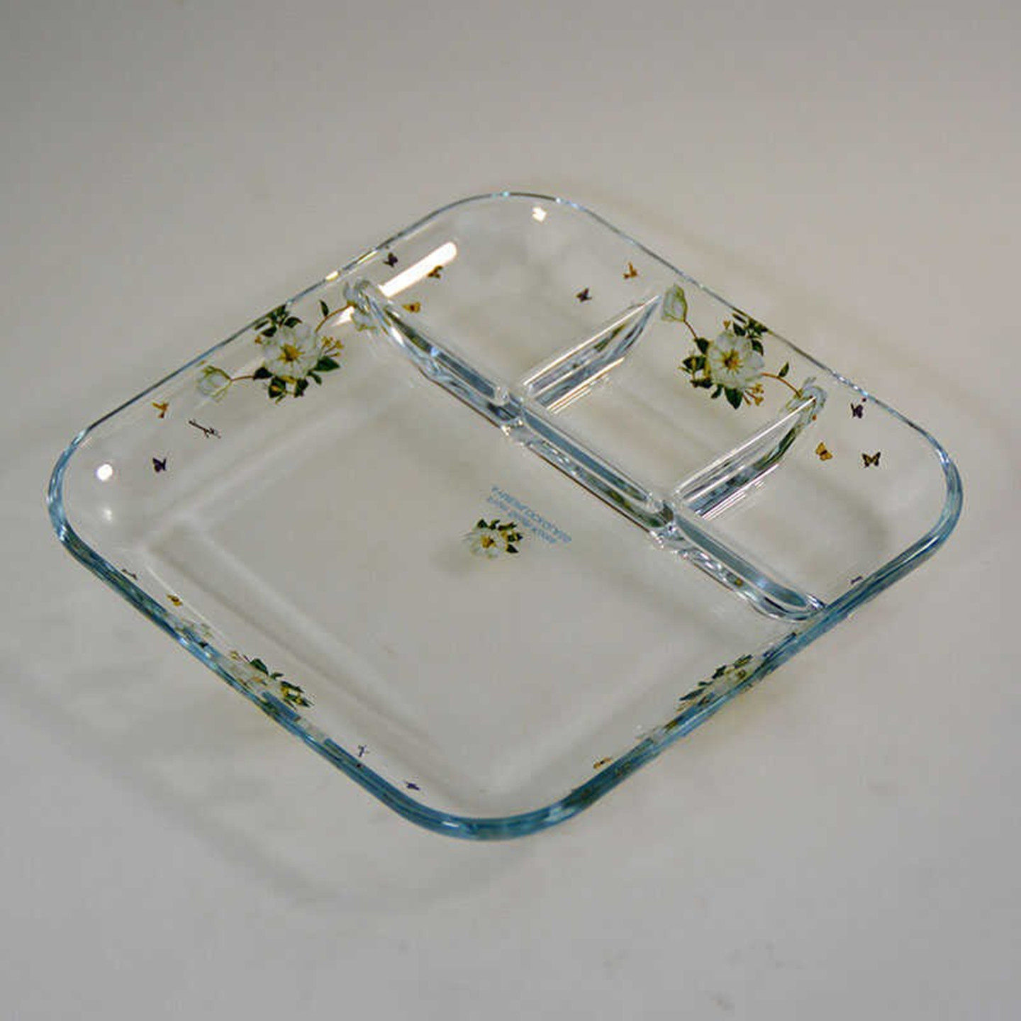 冷菜盘子钢化玻璃饺子盘方形韩式