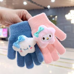 儿童五指手套2024新款 防寒保暖小孩冬天防冻小学生全指3到8岁男女