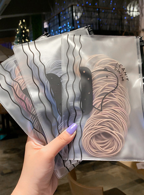 网红头绳isn简约小圈细款发绳少女扎头发高弹橡皮筋发圈头饰发圈