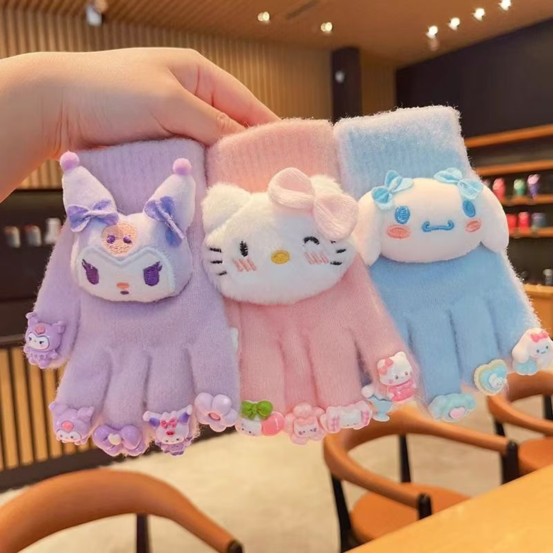 儿童卡通可爱凯蒂猫五指手套